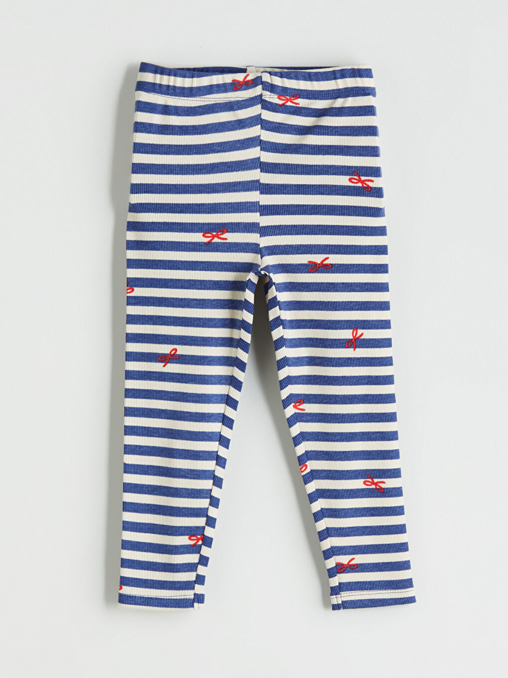 Leggings Rayés à Taille Élastiquée pour Filles
