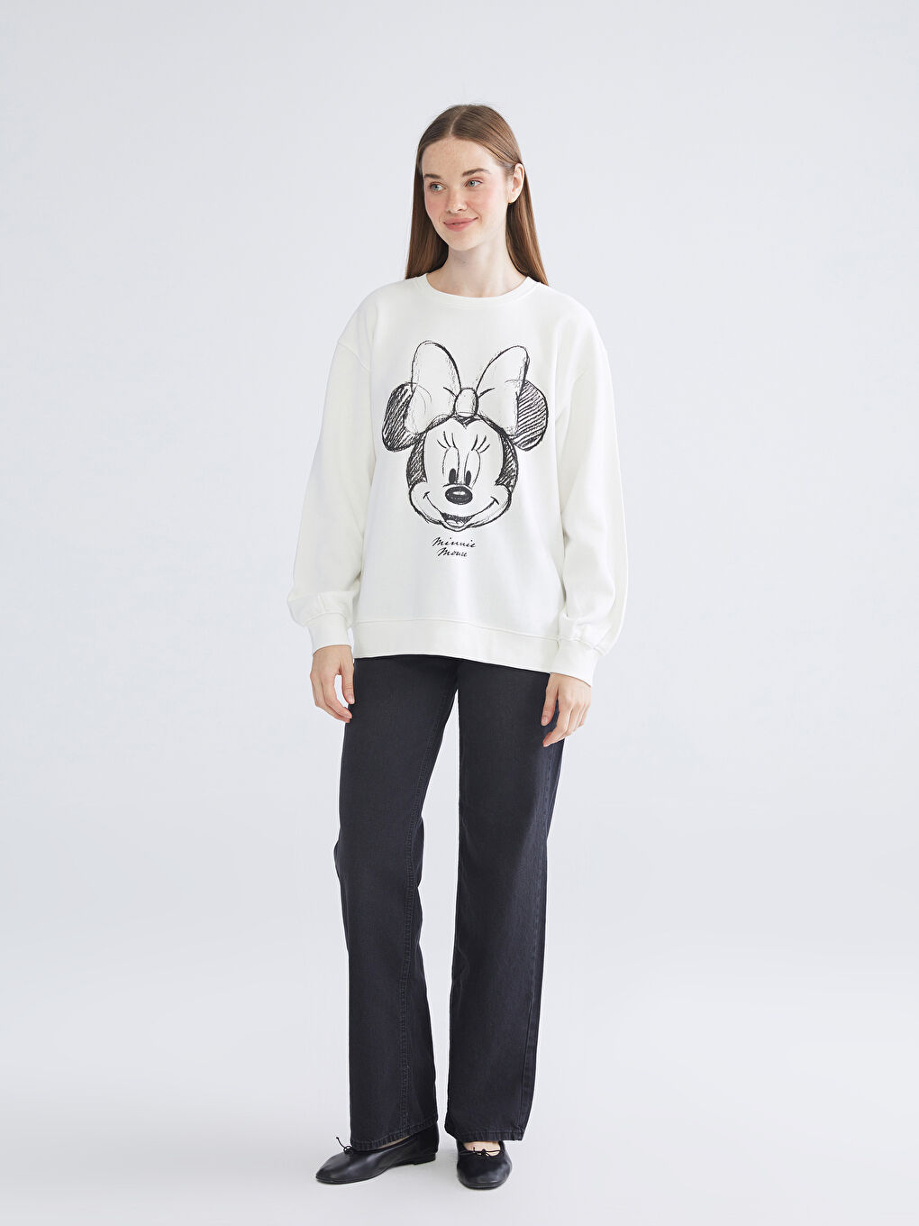Woman ECRU Sweatshirt-1