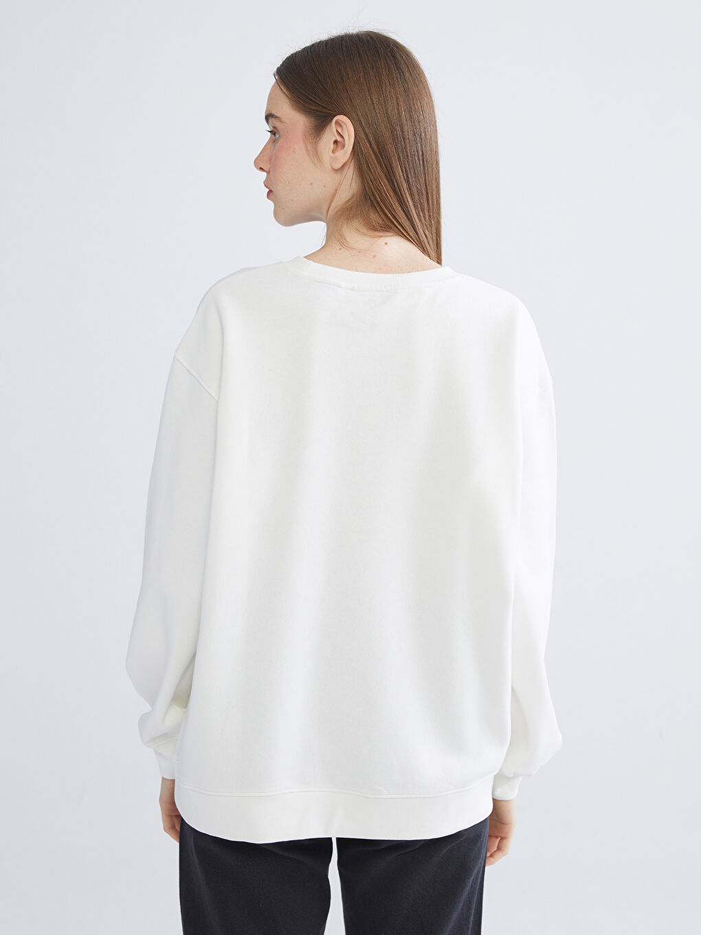 Woman ECRU Sweatshirt-3