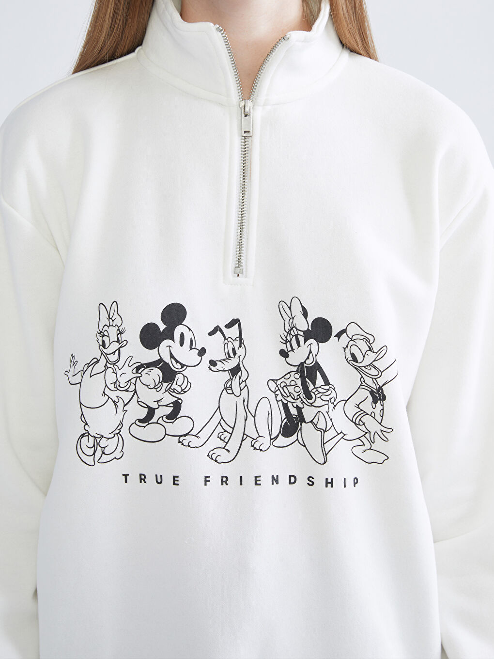 Woman ECRU Sweatshirt-2