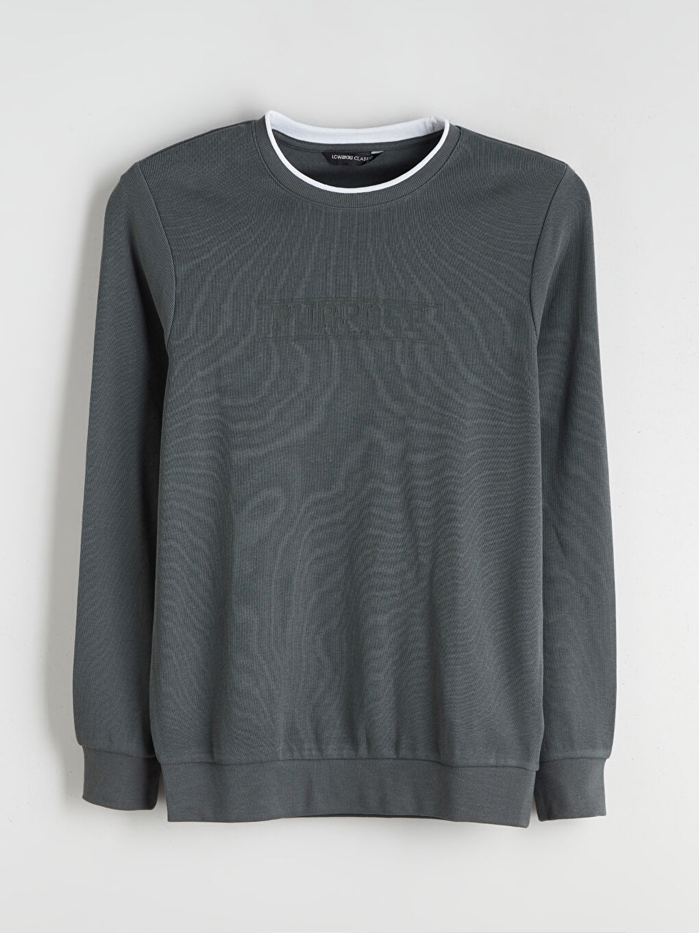 Crew Neck Printed Men's Sweatshirt-4