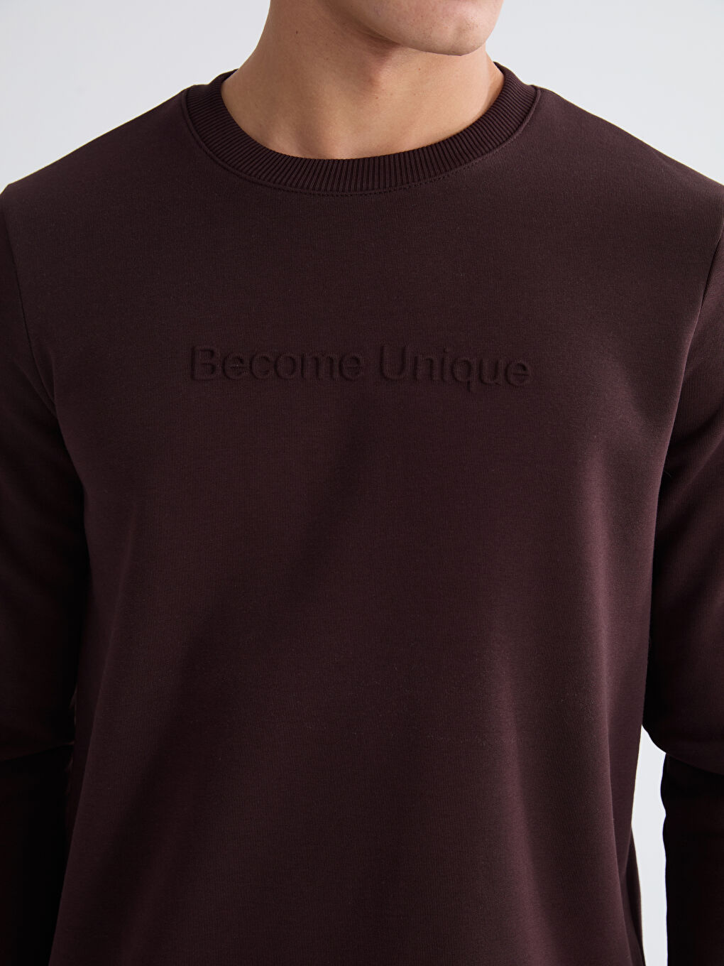 Hanorac Basic Imprimat pentru Bărbați cu Guler Rotund-2