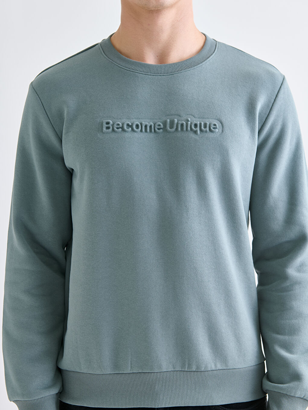 Crew Neck Printed Men's Sweatshirt-2