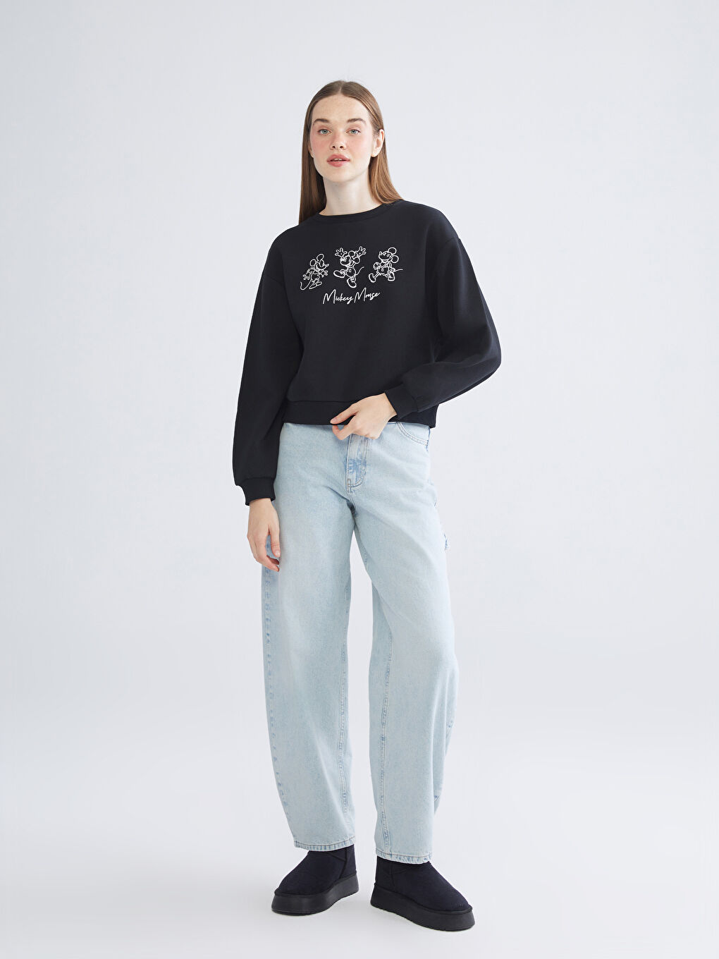 Woman BLACK Sweatshirt-1