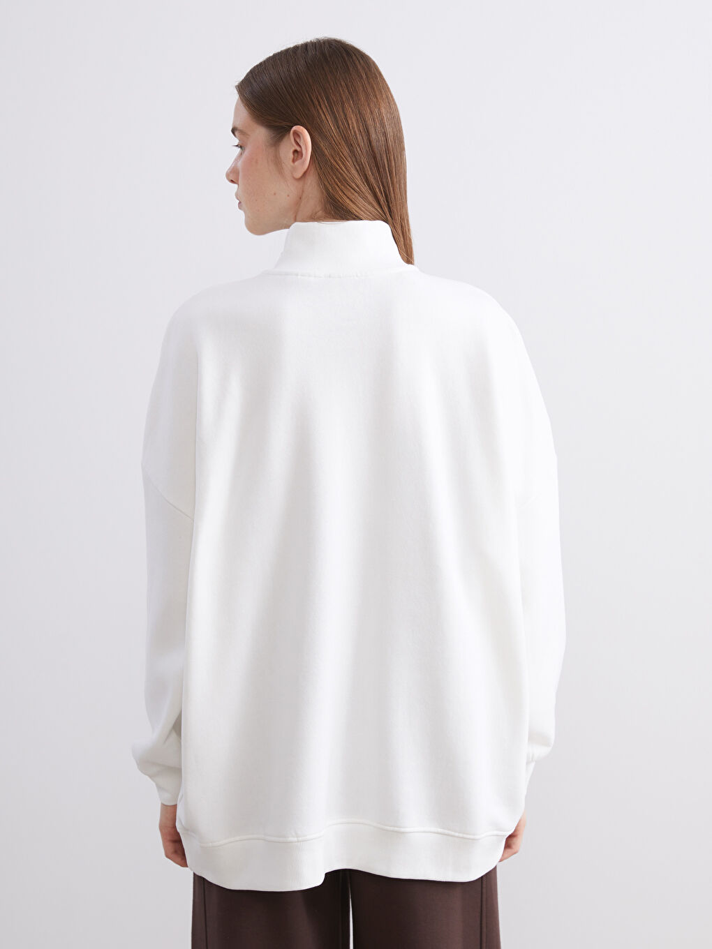 Woman BEIGE Sweatshirt-3
