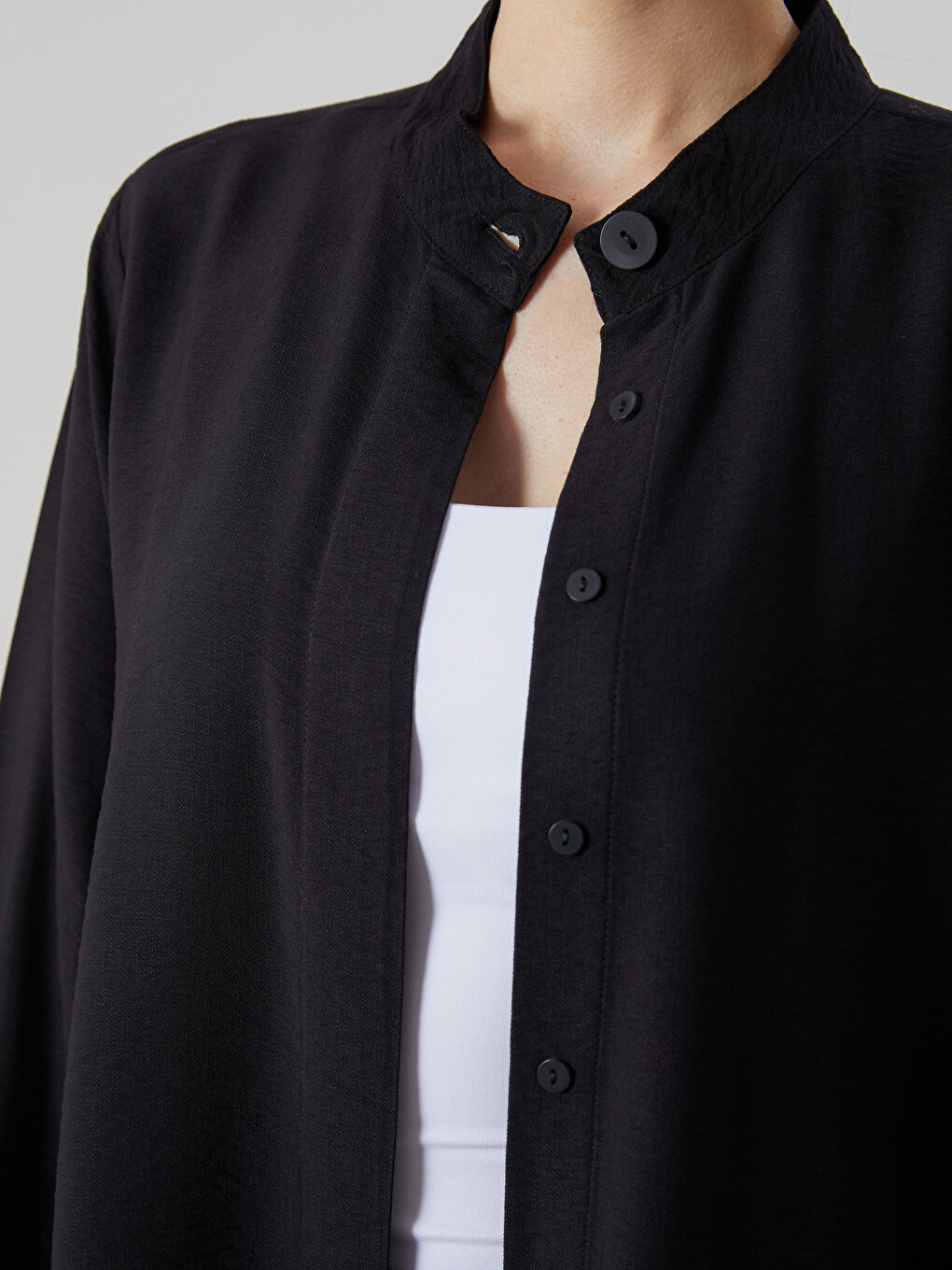 LCWAIKIKI كلاسيك یه‌خه‌ی باوه‌ گه‌وره‌ کراسی تونیکی ژنان -W5AG73Z8-CVL