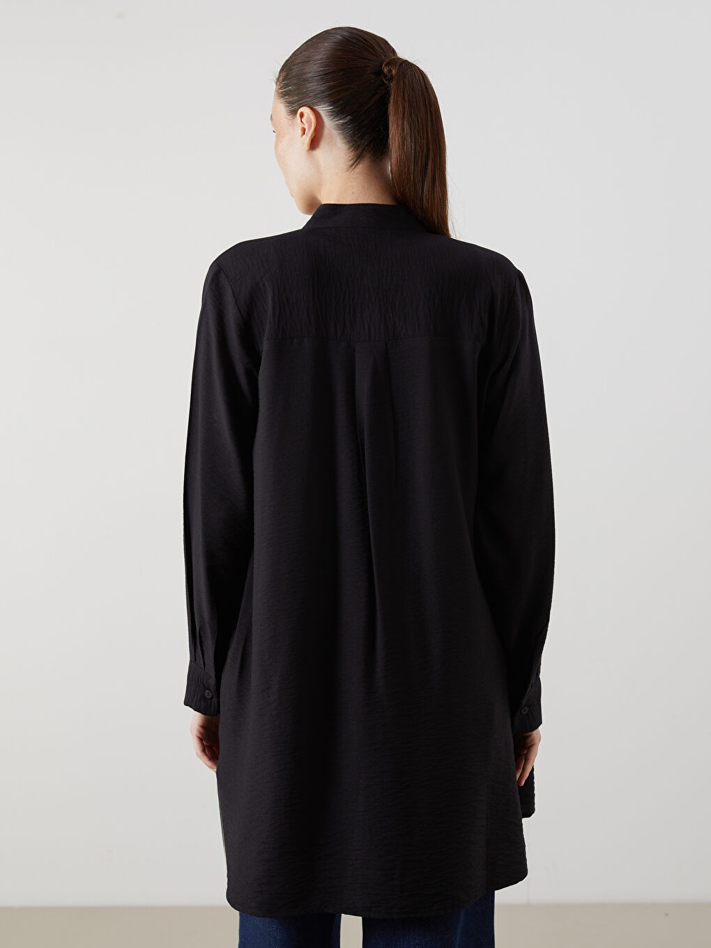 LCWAIKIKI كلاسيك یه‌خه‌ی باوه‌ گه‌وره‌ کراسی تونیکی ژنان -W5AG73Z8-CVL