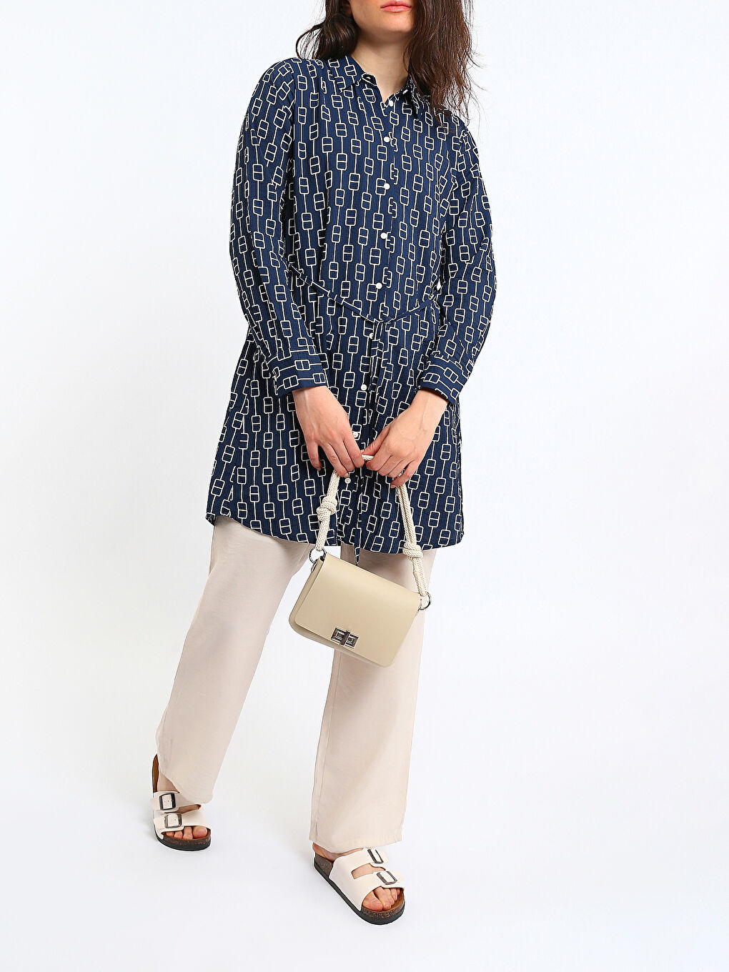 تونیکی کراسی نەخشدار بۆ ژنان بە شاش-1