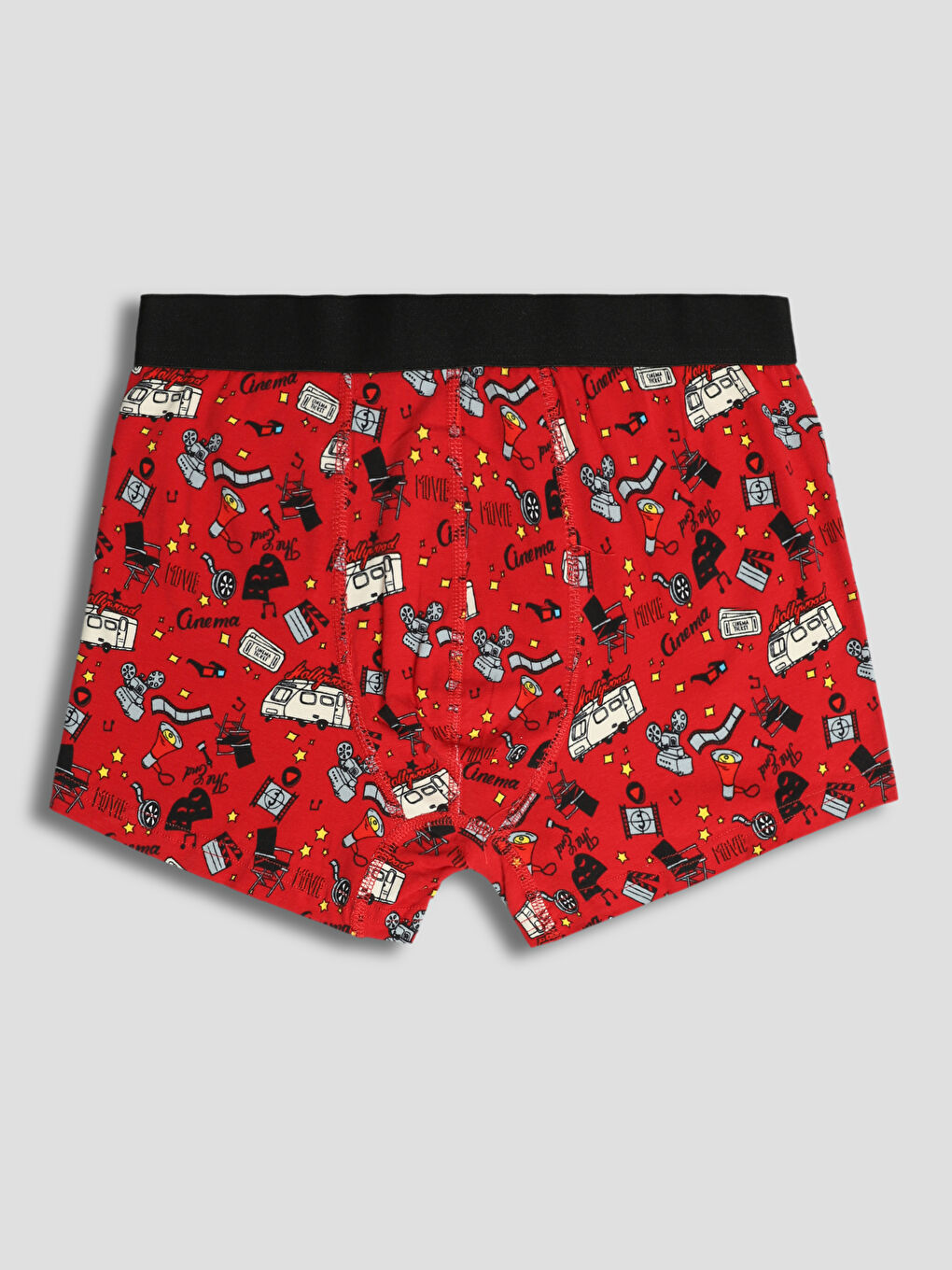 عبوة من 3 قطع من سراويل بوكسر قطنية مطاطية بمقاس عادي للرجال-2