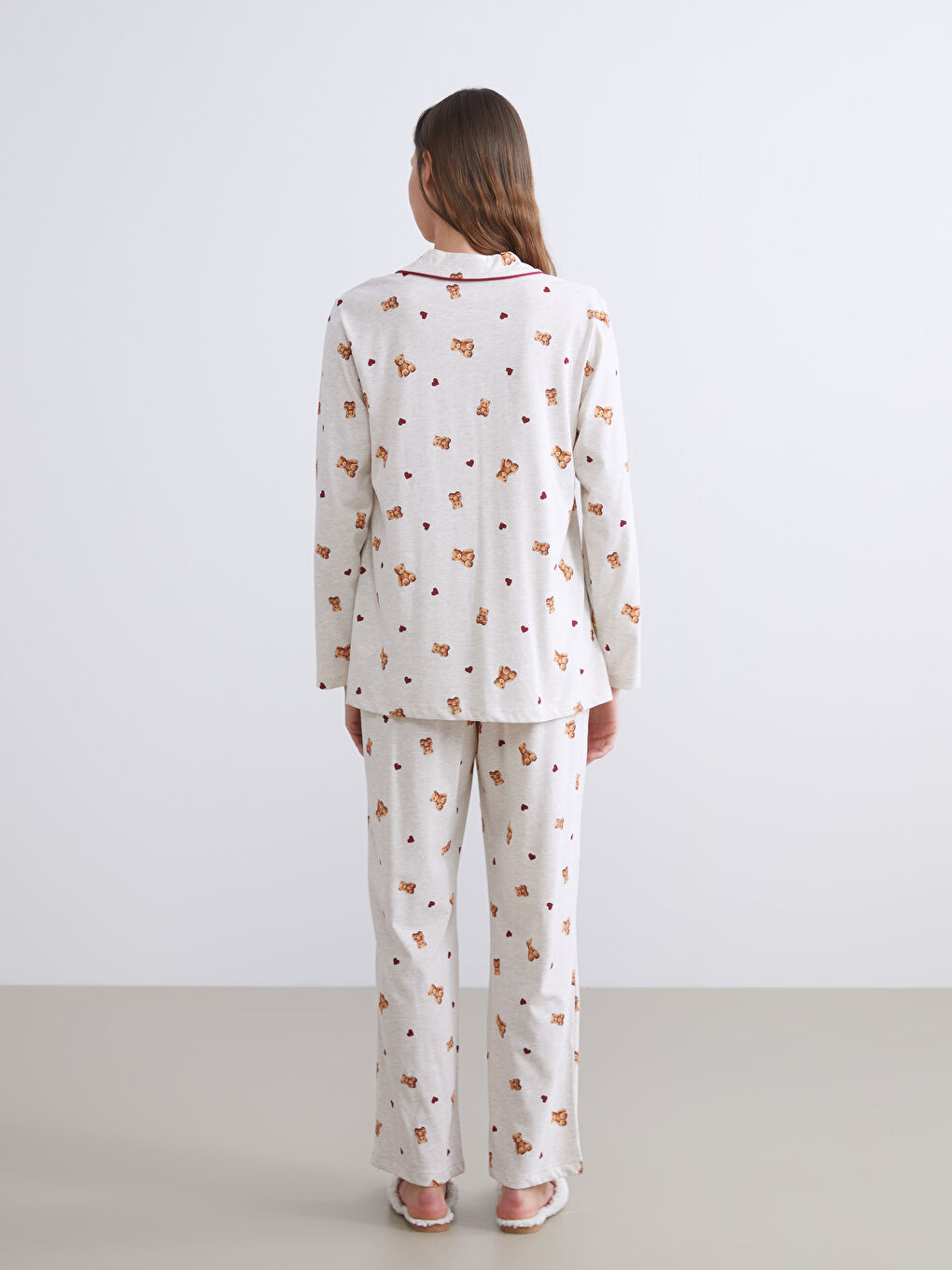 Collared Neck Maternity Pyjama Set-3