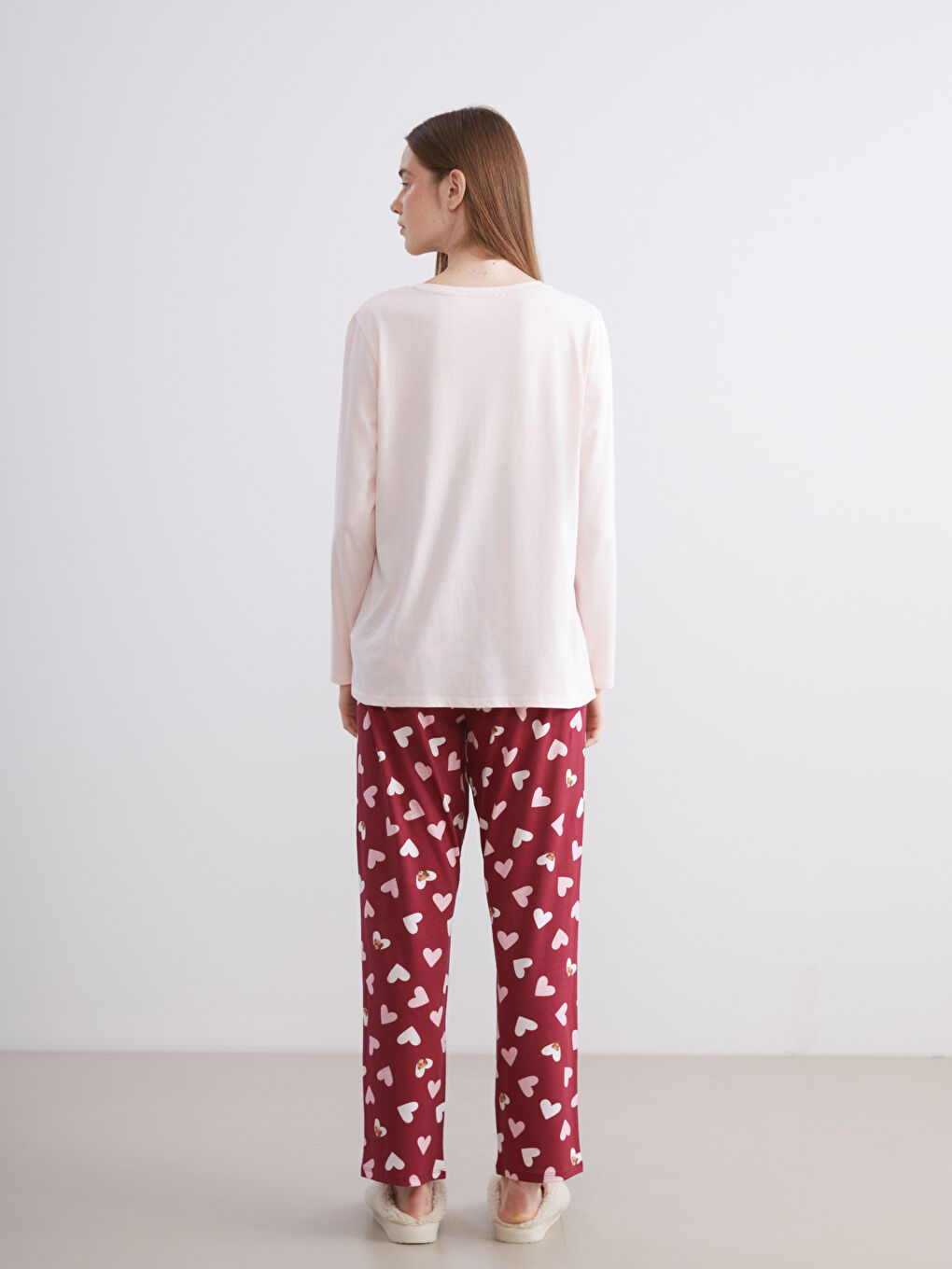 Crew Neck Printed Maternity Pyjama Set-3