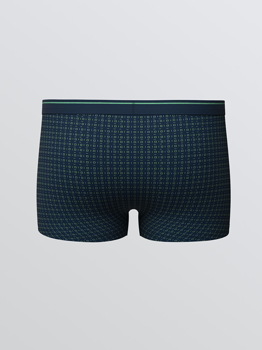 Yeşil Standart Kalıp Pamuklu Esnek Erkek Boxer-1