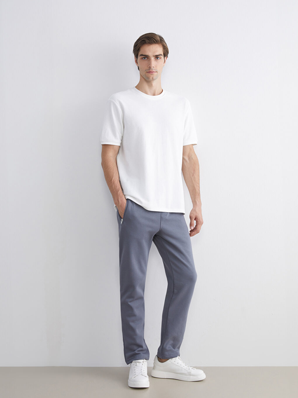 Gri Kalın Erkek Eşofman Altı