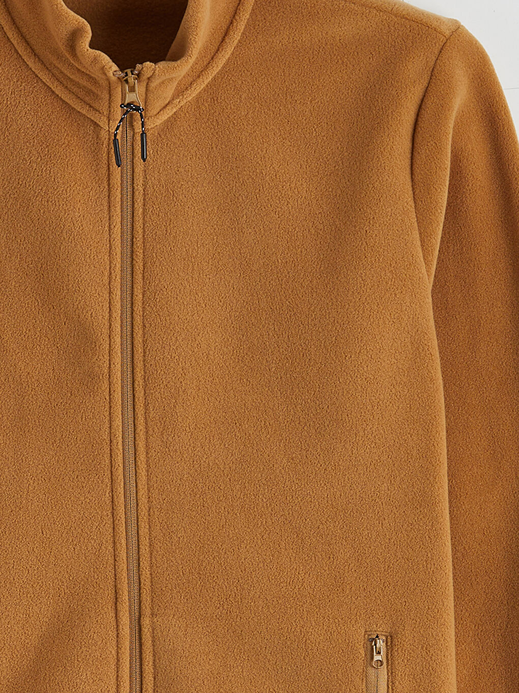 Standing Collar Long Sleeve Polar Men's Zippered Sweatshirt-6