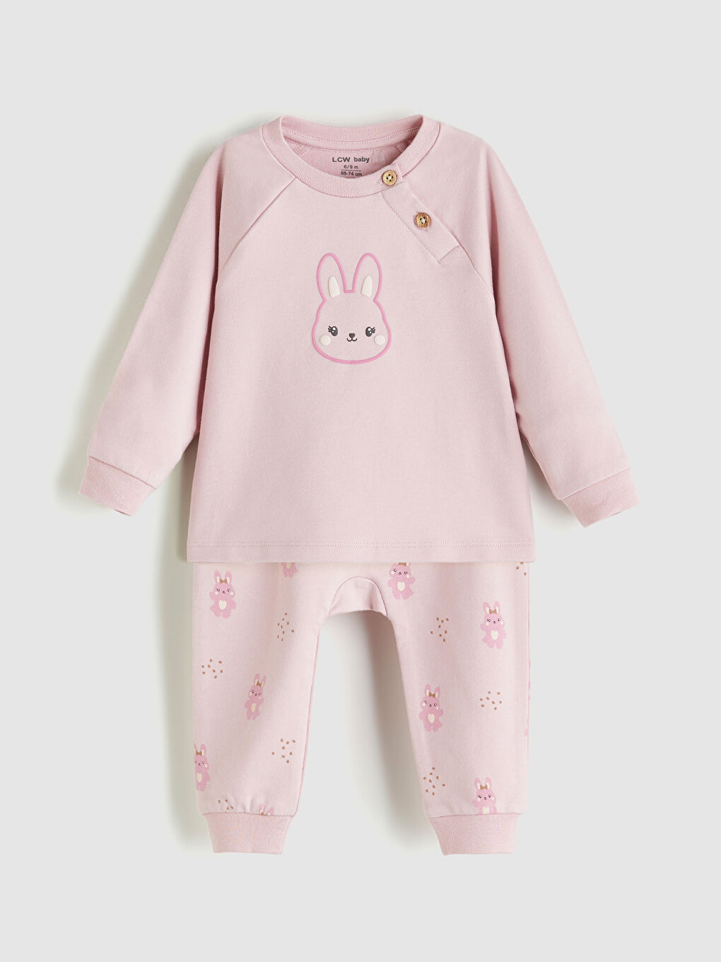 Printed Baby Girl Pajamas Set