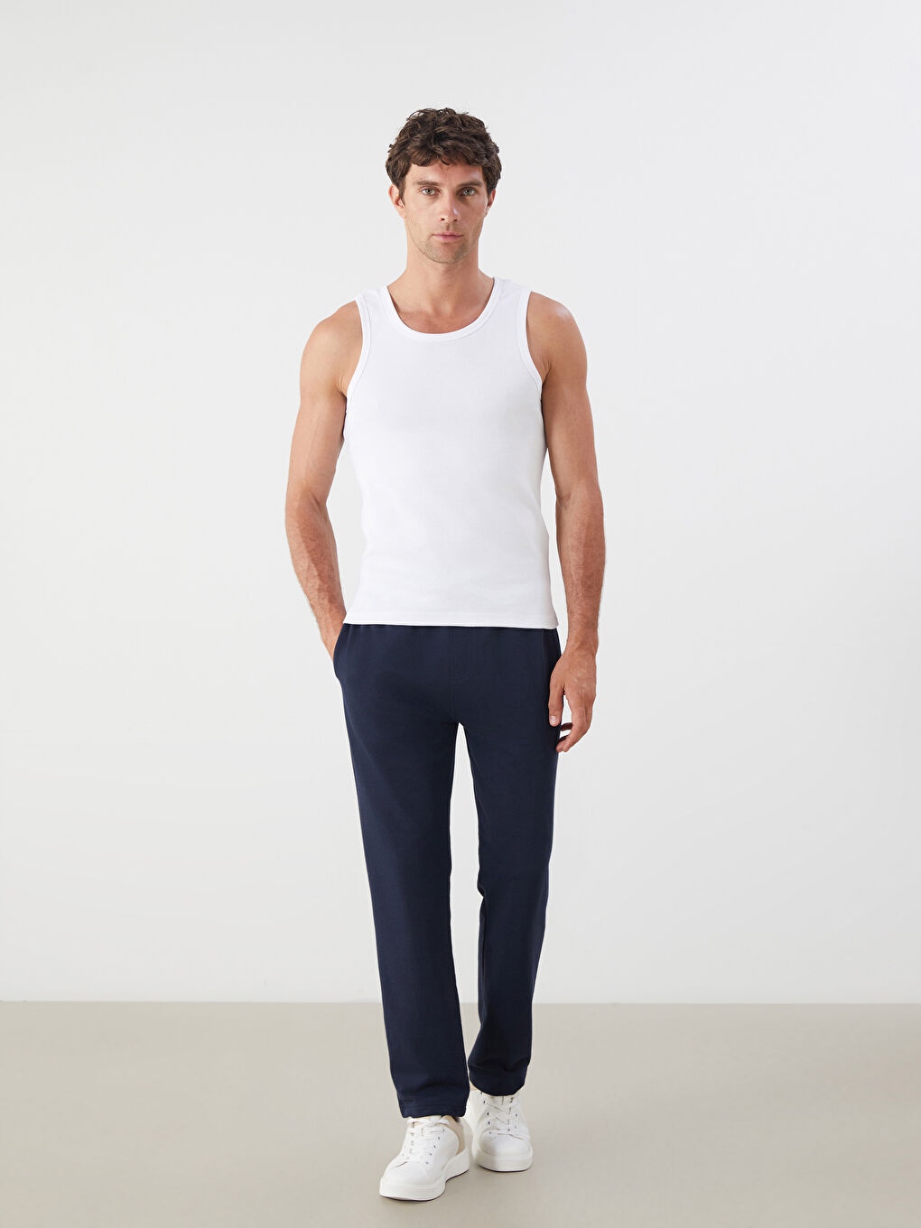 LC WAIKIKI U Neck Men's Ribbed Vest 2 Pack -W5AH59Z8-VC4