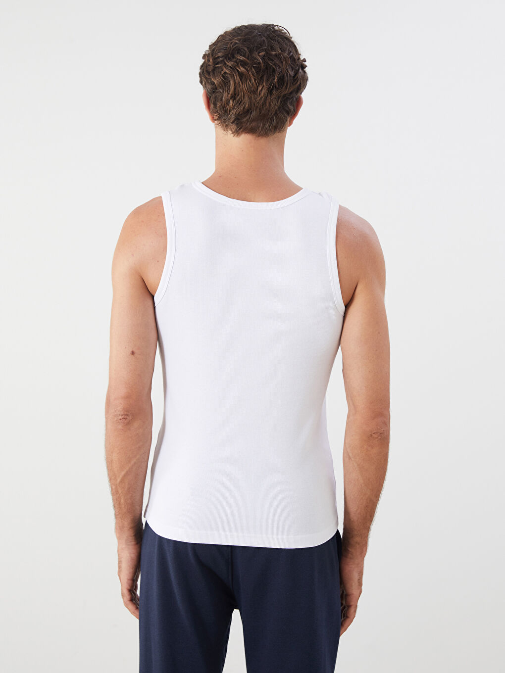 LC WAIKIKI U Neck Men's Ribbed Vest 2 Pack -W5AH59Z8-VC4