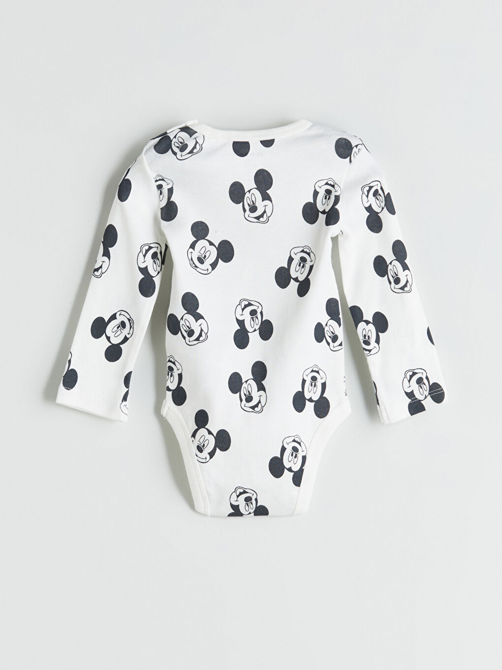 LCW baby Mickey Mouse Printed Baby Boys Snap-Button Bodysuit and Pants 2 Pack Set -W5AH79Z1-LRA