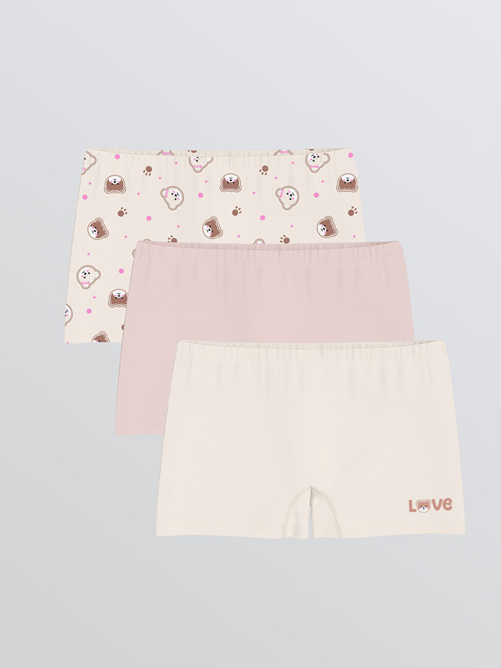 Printed Girls' Boxer 3-packs