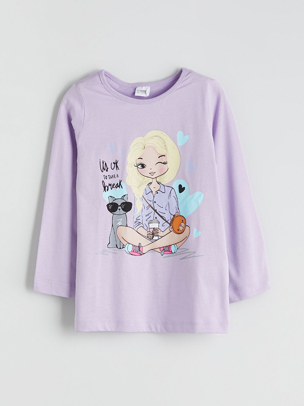 Ensemble de Pyjama Col Rond pour Filles-1