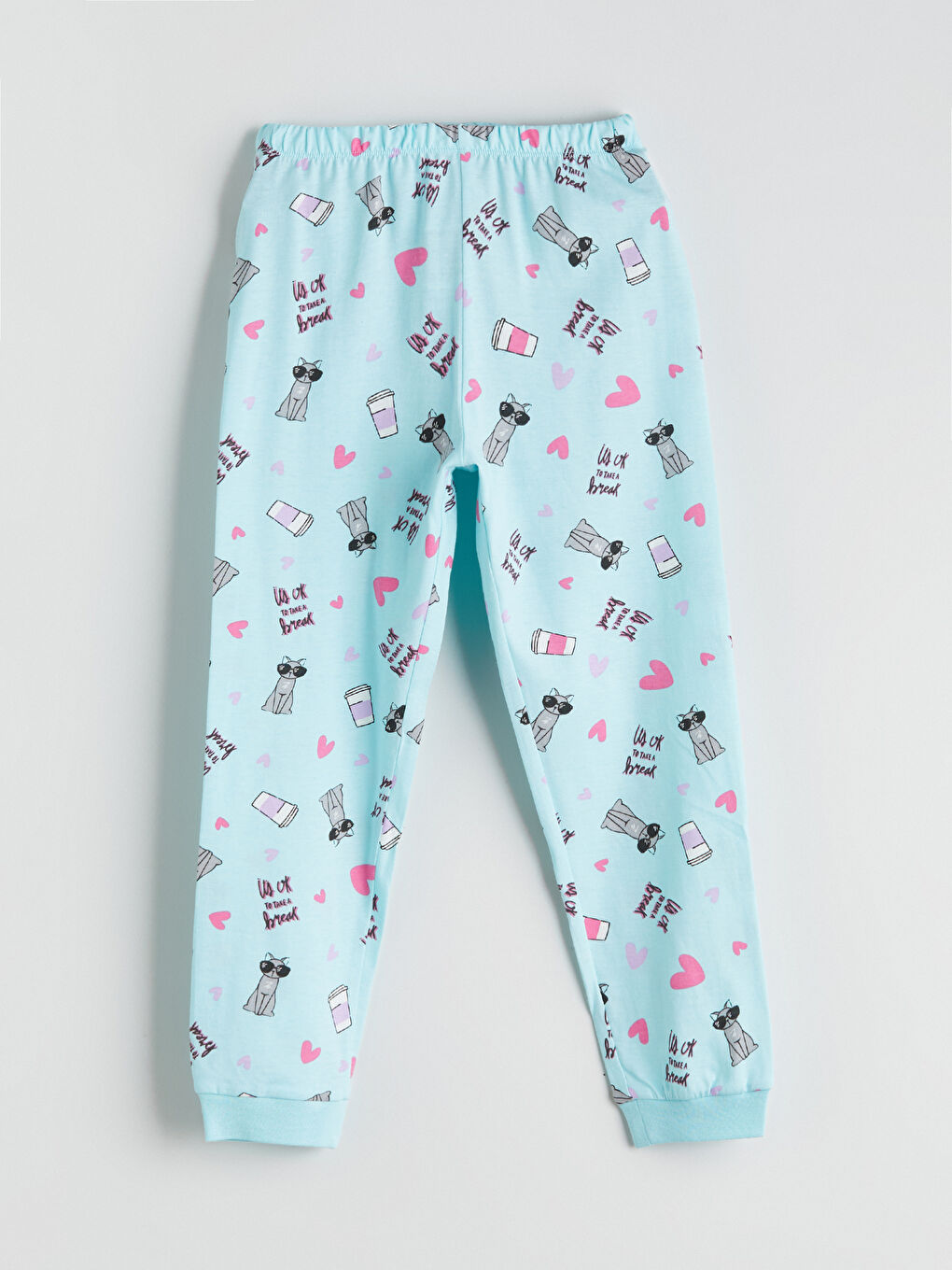 Ensemble de Pyjama Col Rond pour Filles-4