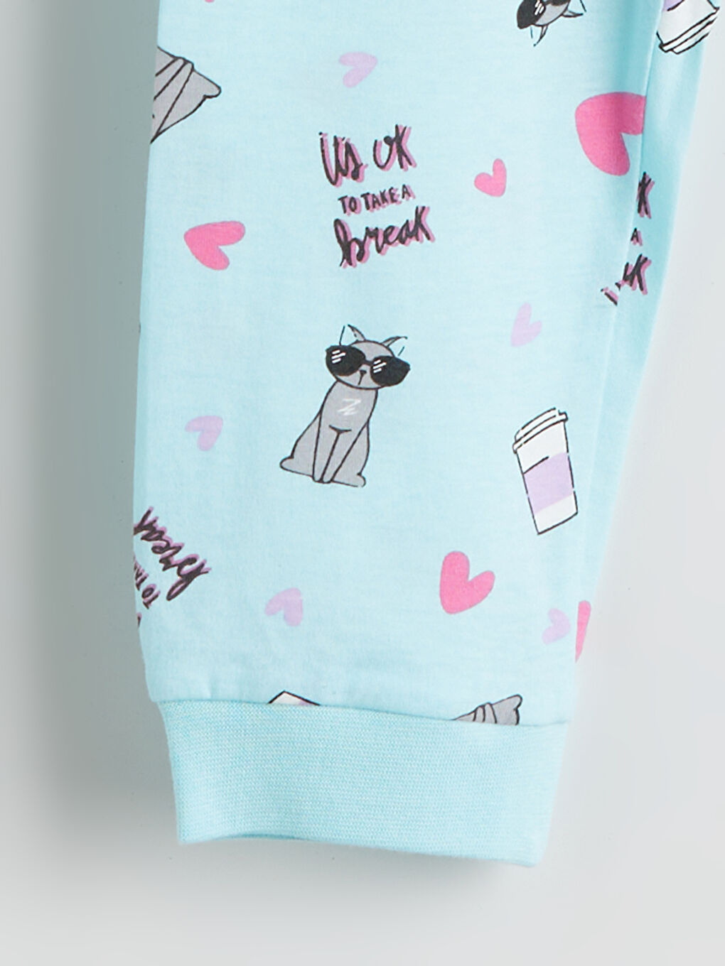 Ensemble de Pyjama Col Rond pour Filles-5