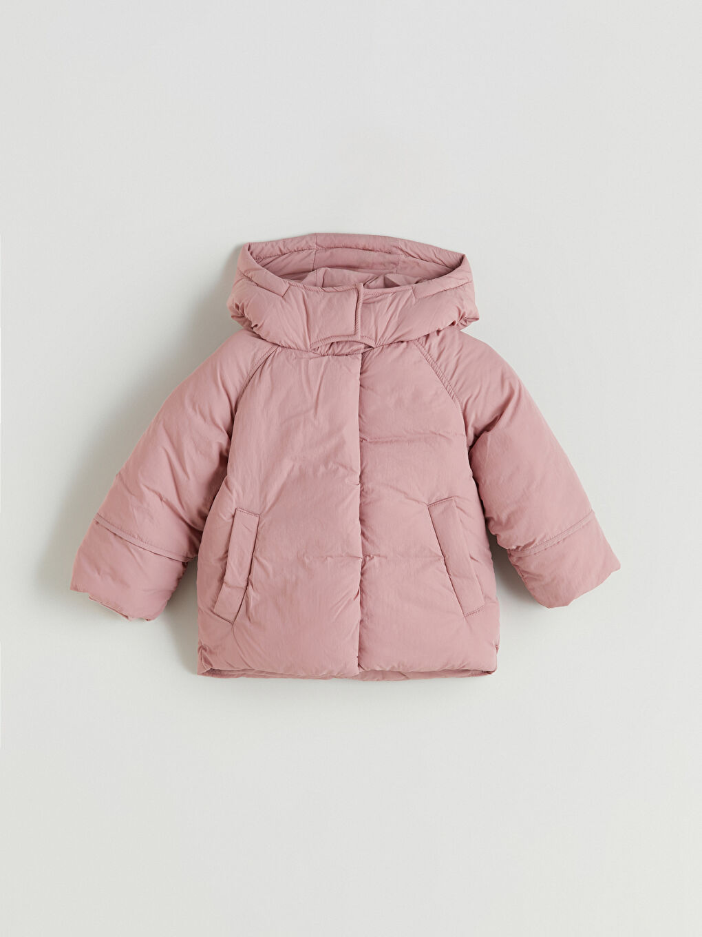 Pembe Su İtici Kız Bebek Şişme Mont-2