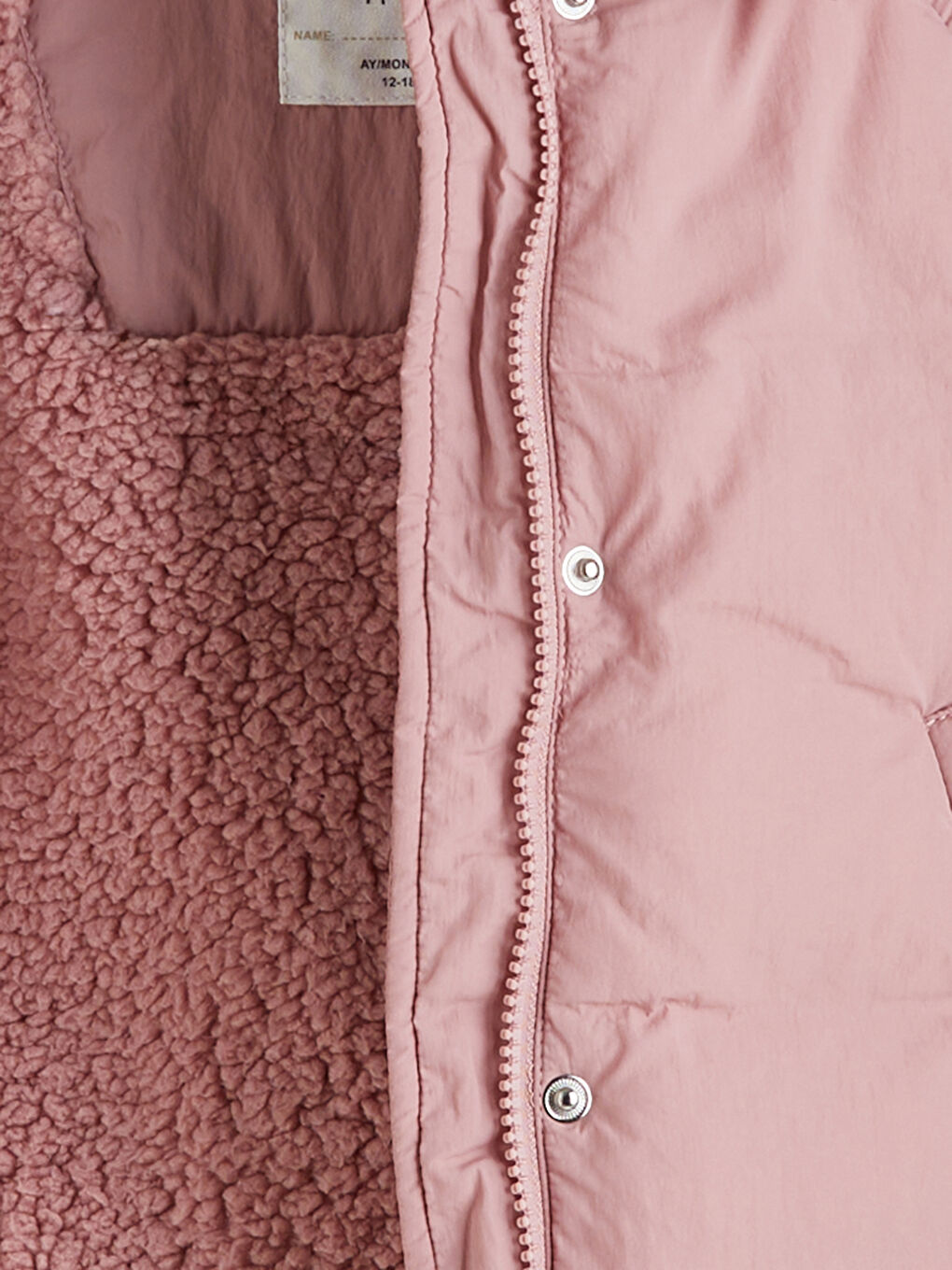 Pembe Su İtici Kız Bebek Şişme Mont-3