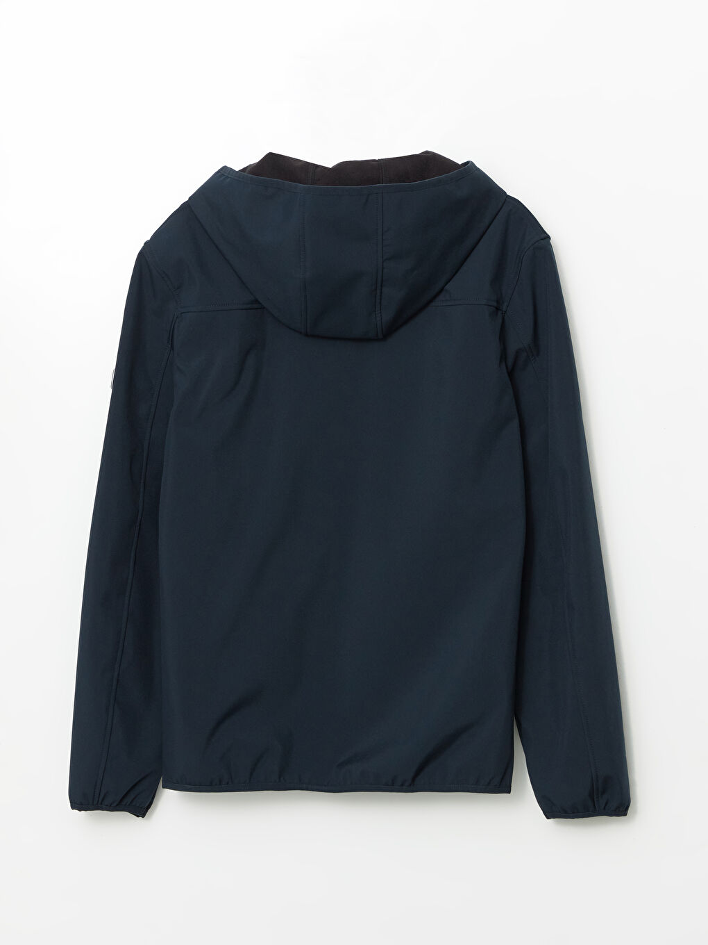 Lacivert Standart Kalıp Kapüşonlu Erkek Mont-2