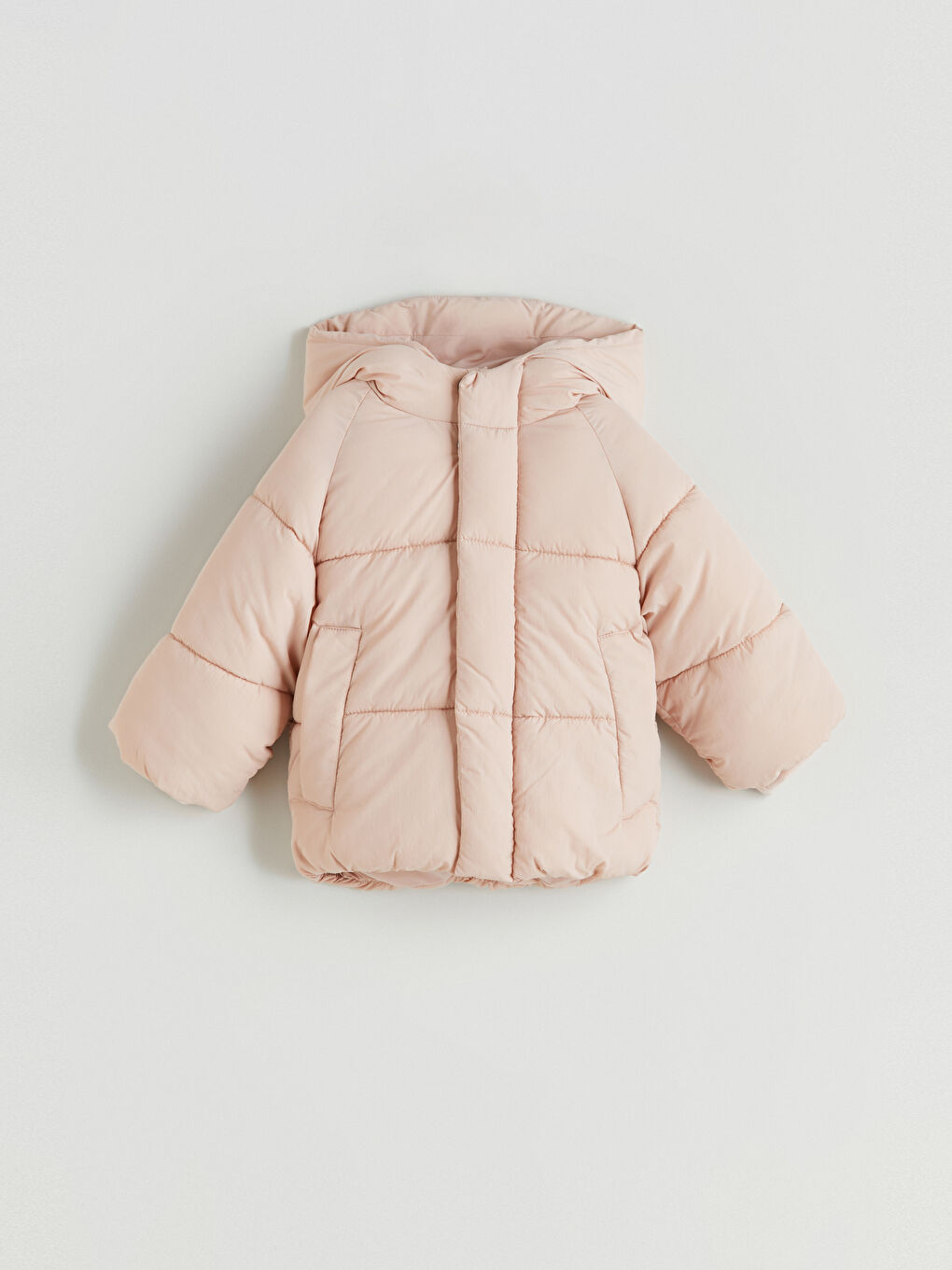 Pembe Su İtici Kız Bebek Şişme Mont-2