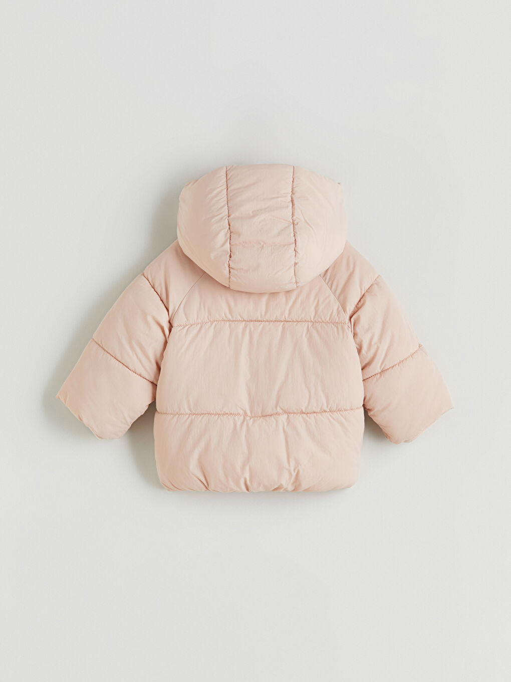 Pembe Su İtici Kız Bebek Şişme Mont-4