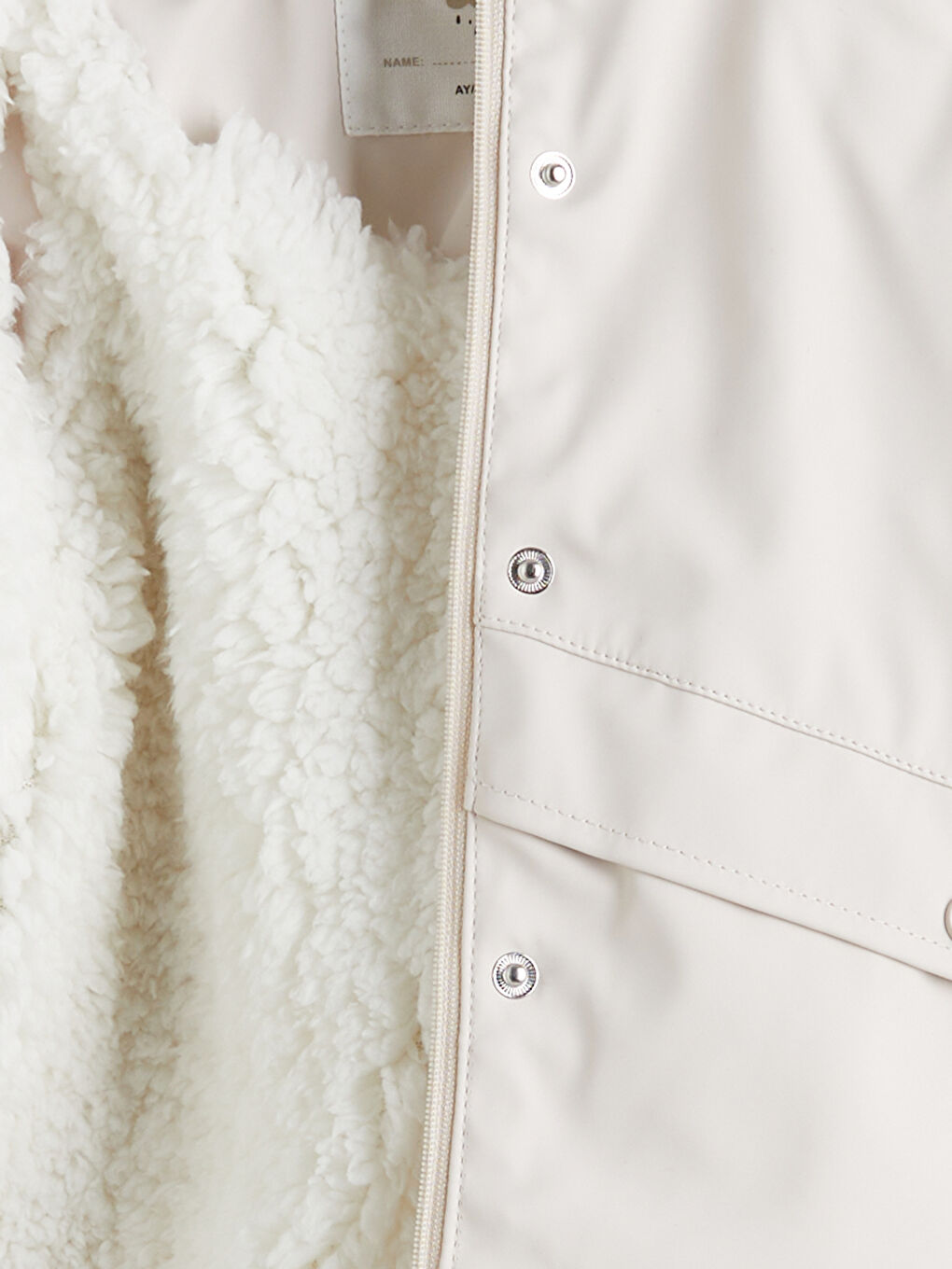 Bej Rüzgar Geçirmez Erkek Bebek Mont-1