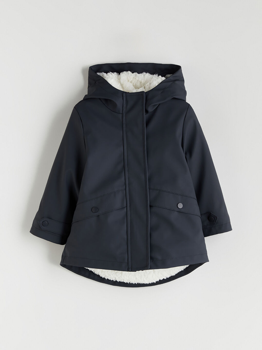 Antrasit Rüzgar Geçirmez Erkek Bebek Mont