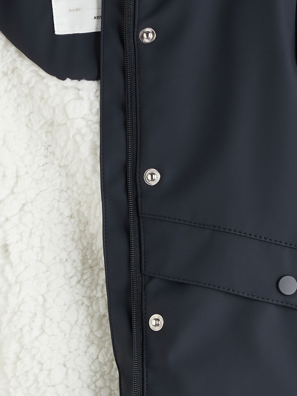 Antrasit Rüzgar Geçirmez Erkek Bebek Mont-1