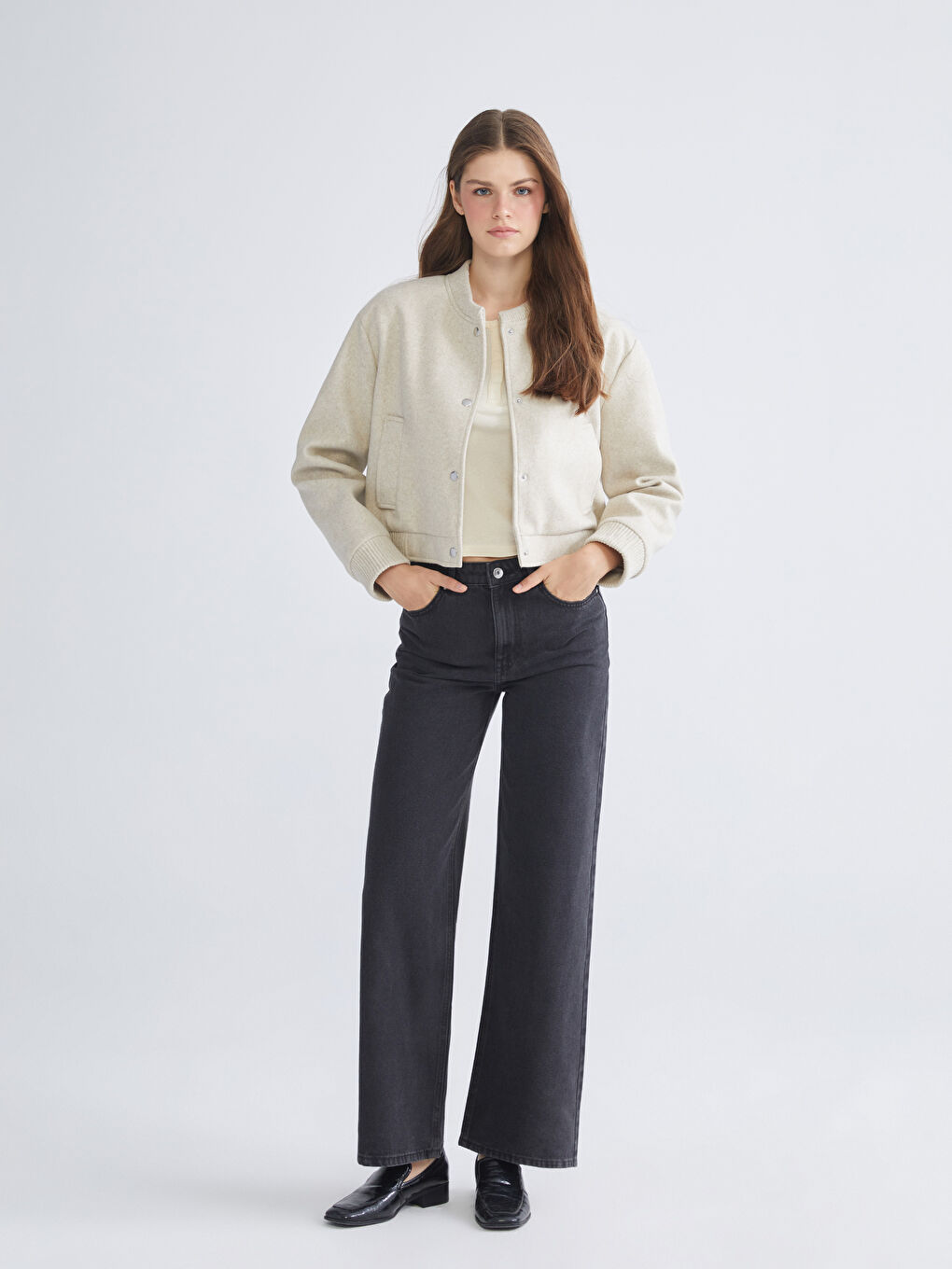 ქალი ბეჟი ქურთუკი-1