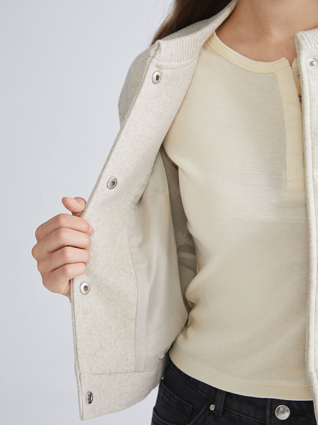 ქალი ბეჟი ქურთუკი-3