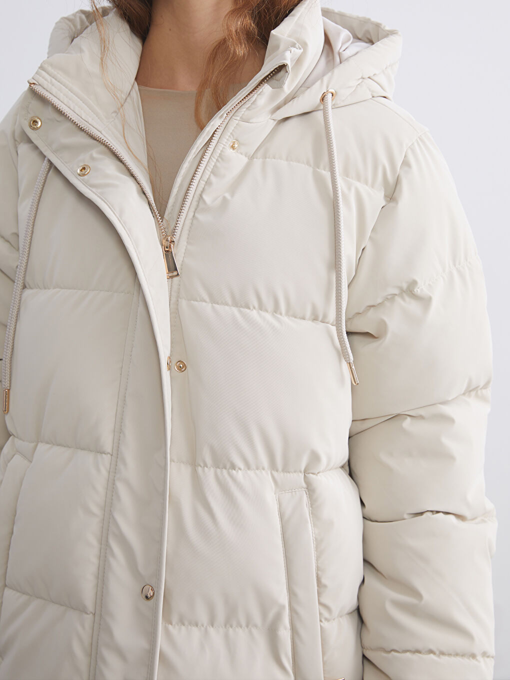 Hooded Women's Puffer Coat-2