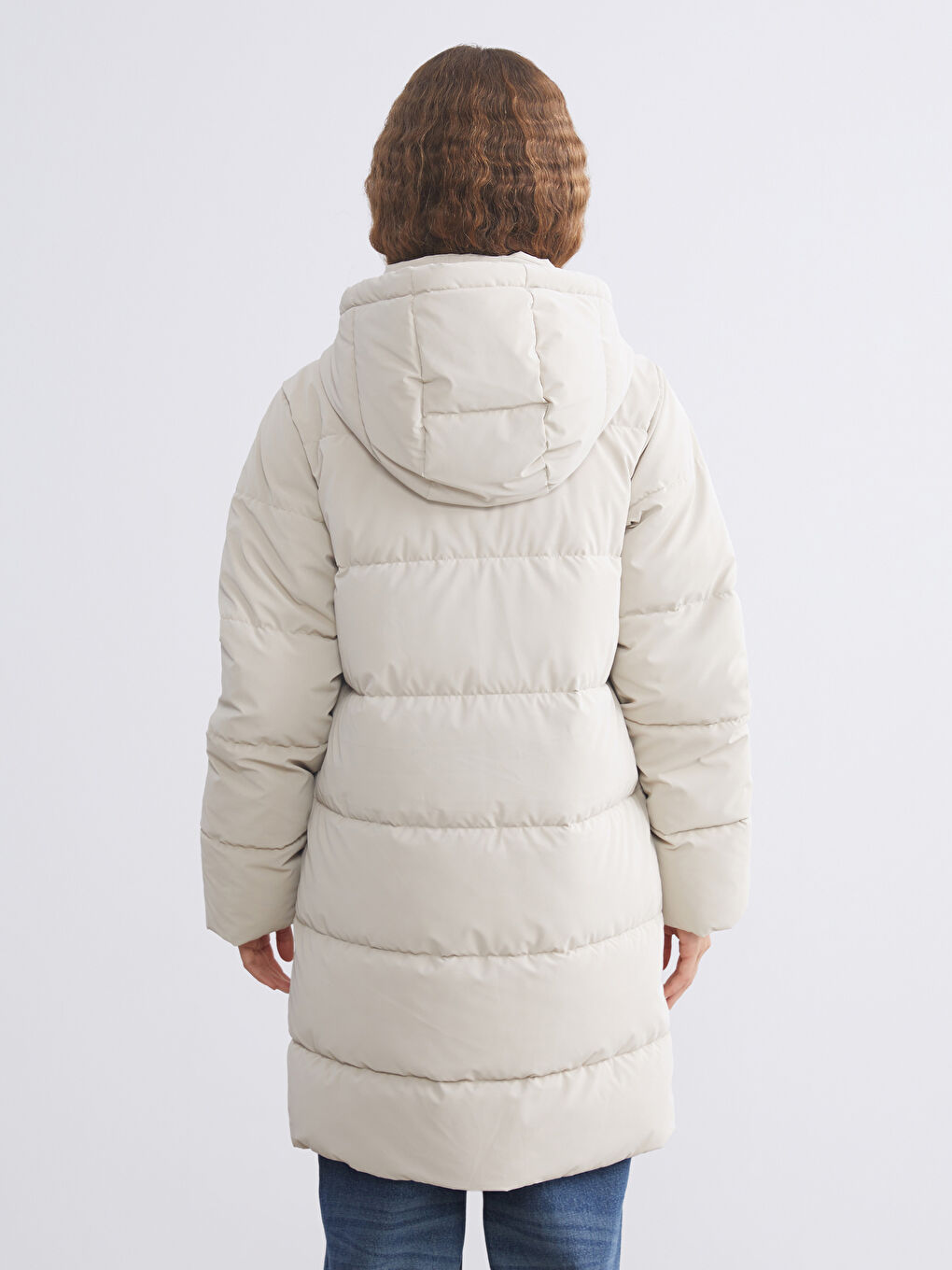 Hooded Women's Puffer Coat-4