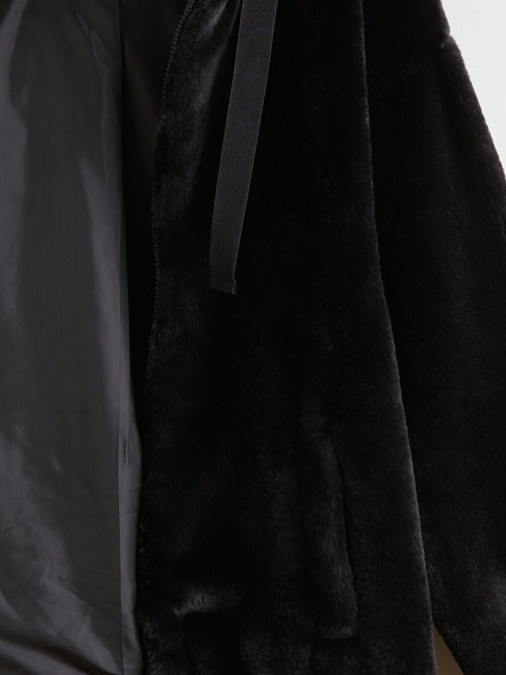 Hooded Oversize Women's Plush Coat-7