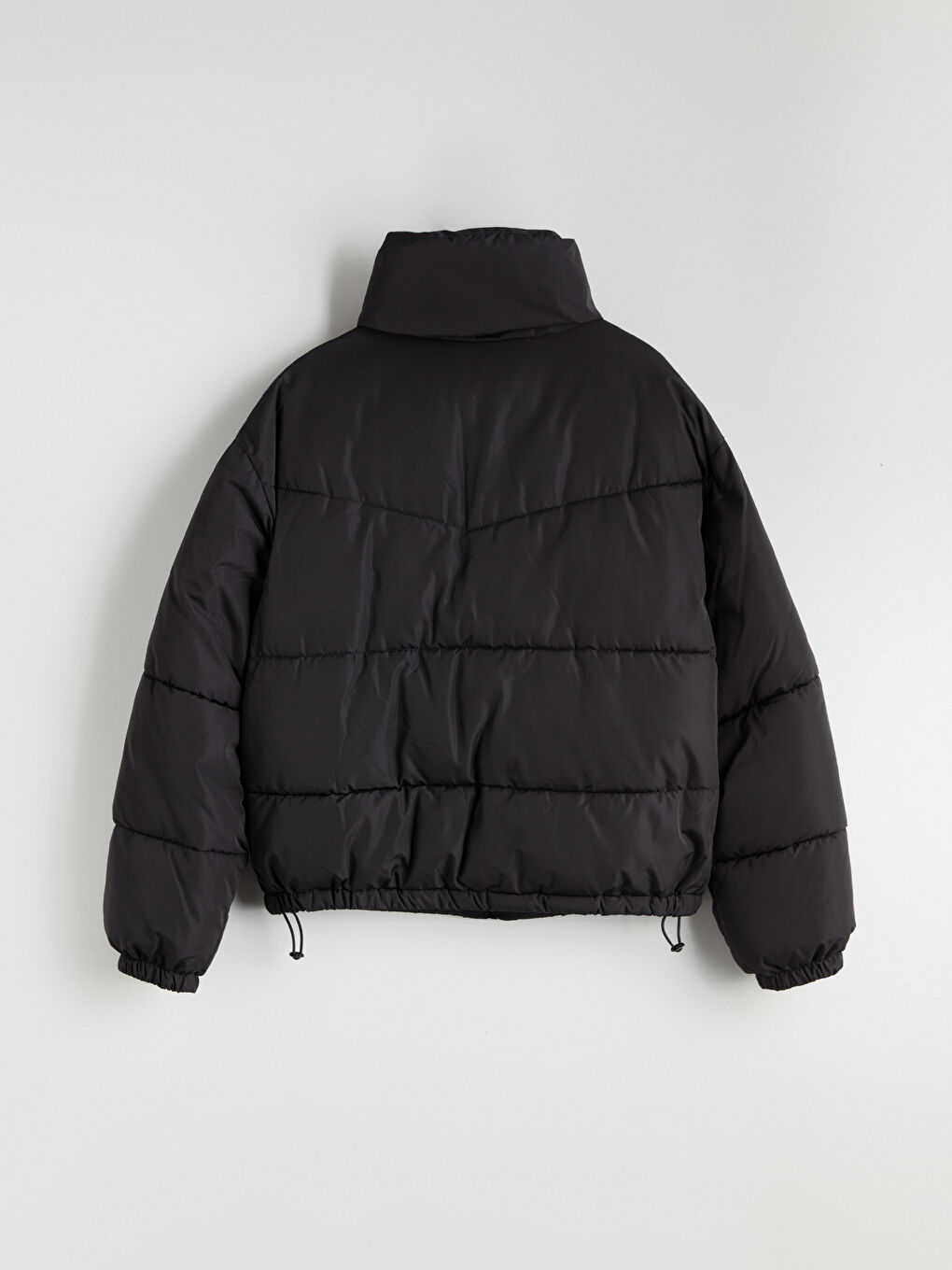 Funnel Neck Oversize Women's Puffer Coat-7