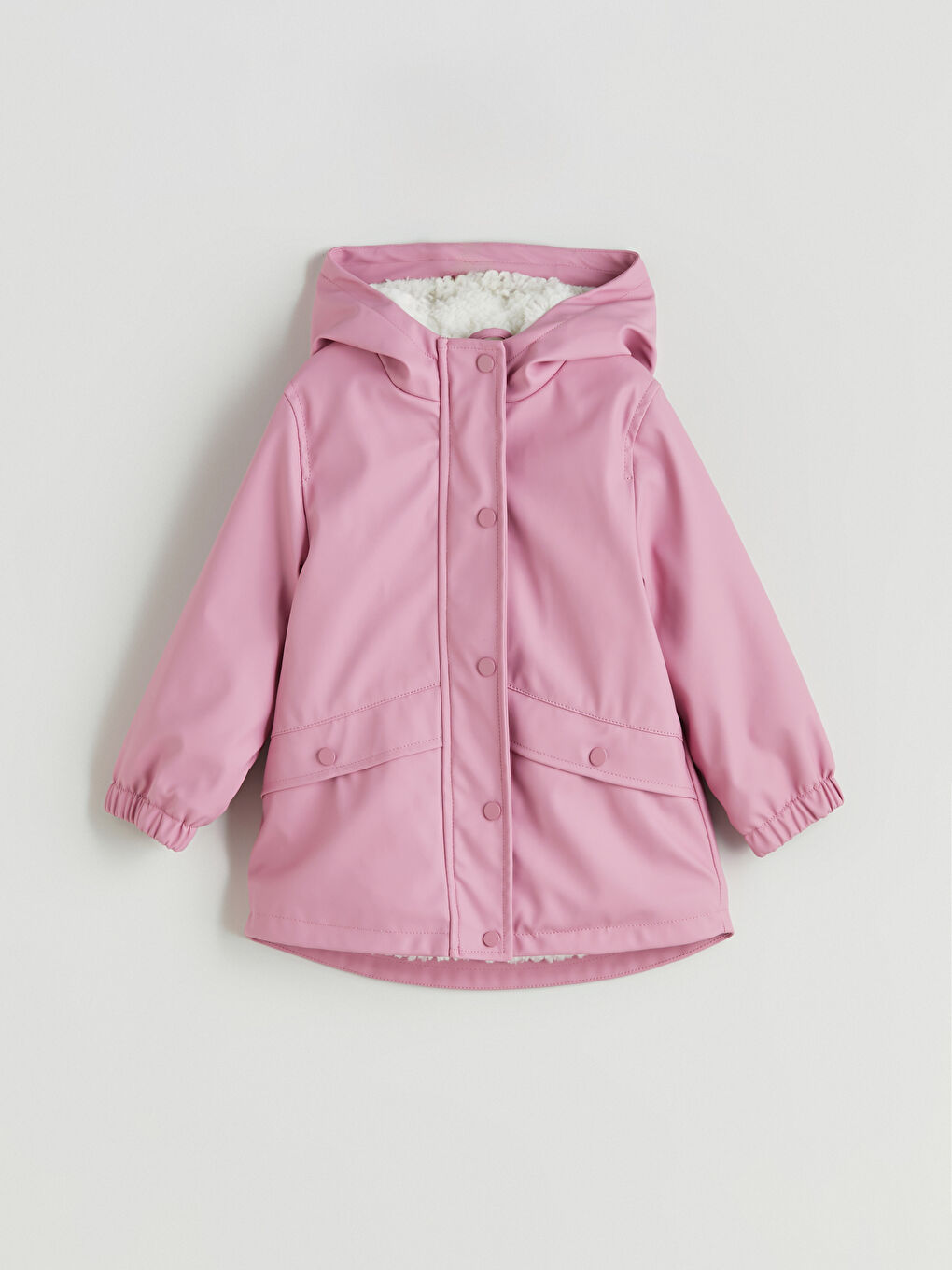 Pembe Rüzgar Geçirmez Kız Bebek Yağmurluk