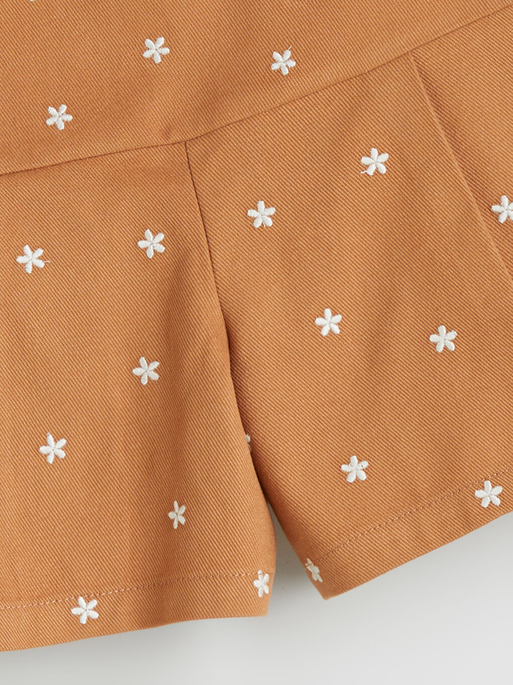 Elastic Waist Girl Short Skirt-1