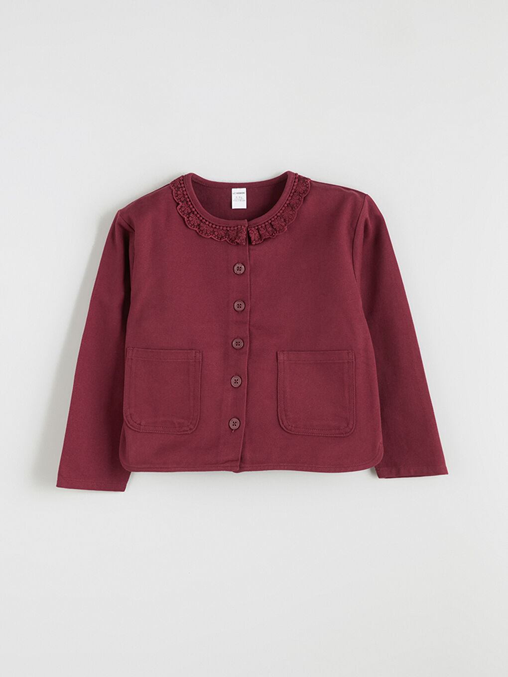 LCW Kids Girl BORDEAUX Jacket -W5AJ97Z1-HJC