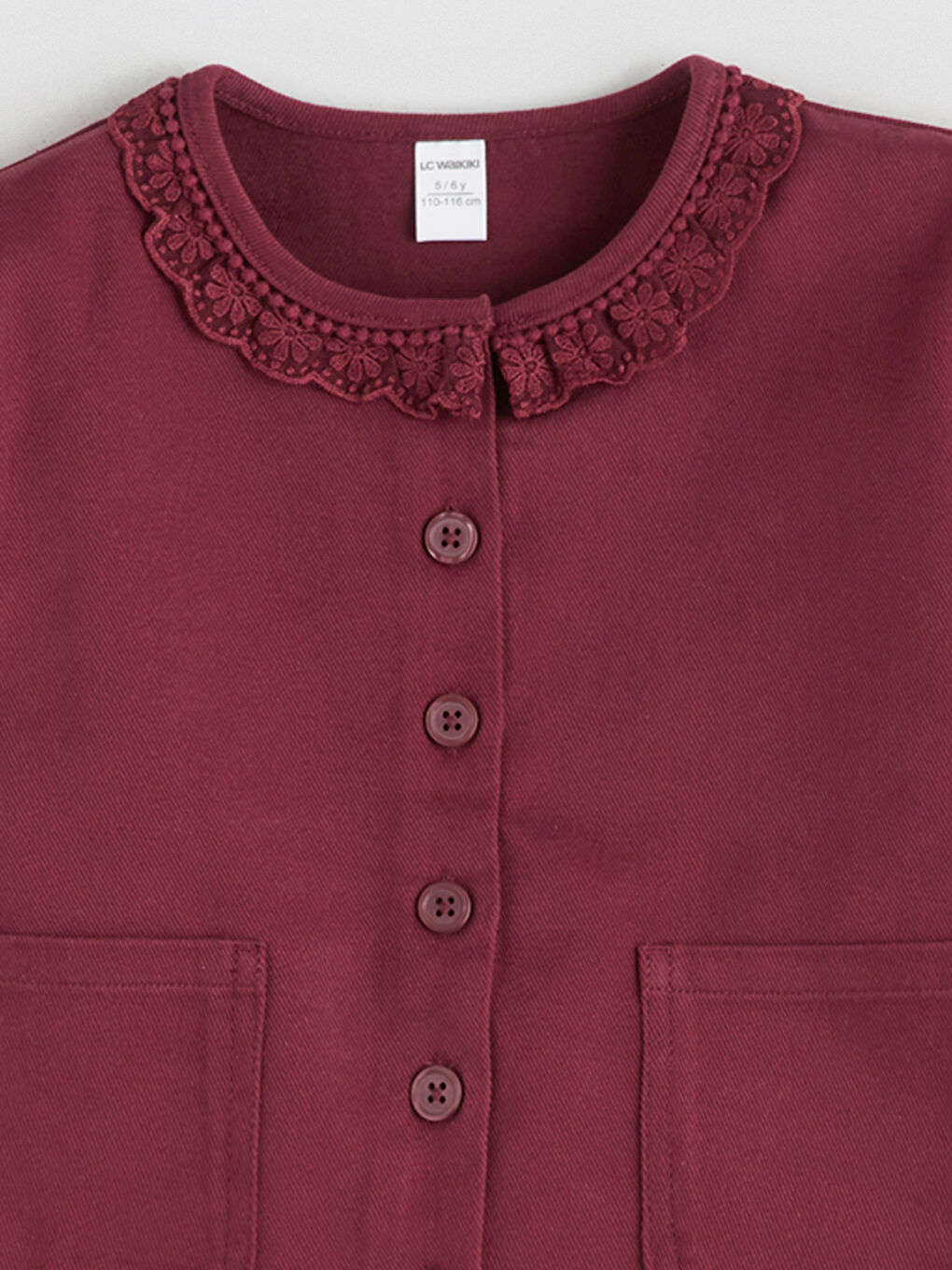 LCW Kids Girl BORDEAUX Jacket -W5AJ97Z1-HJC