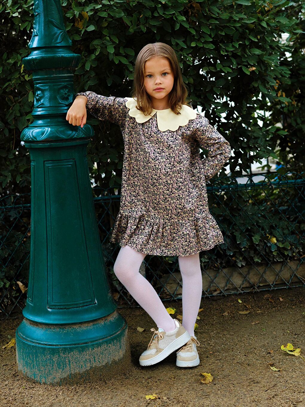 LCW Kids Girl ANTHRACITE Dress -W5AK01Z1-LQ9