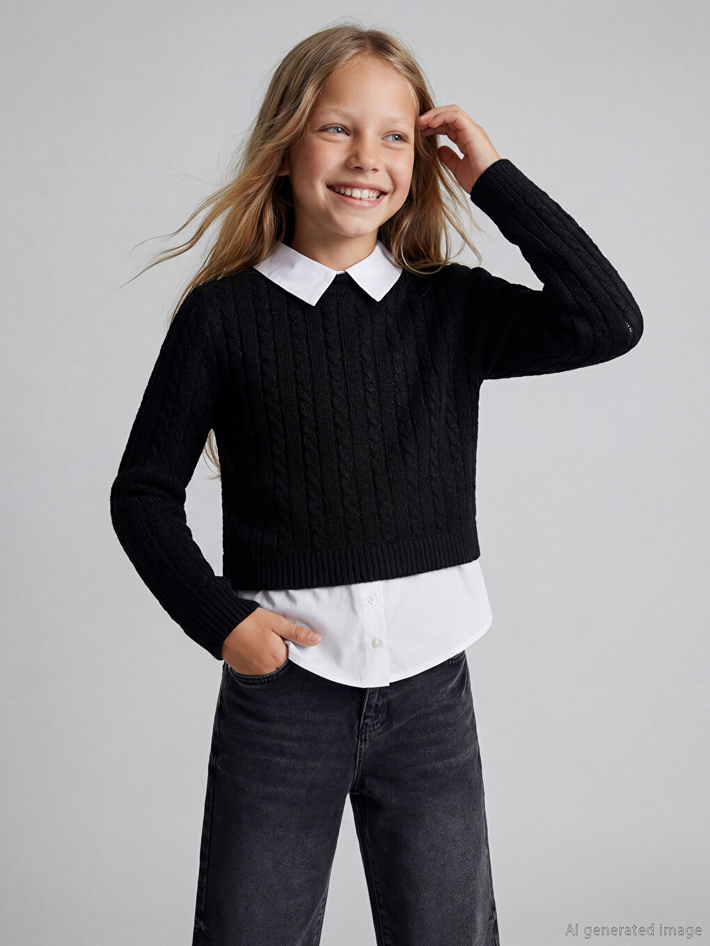 Shirt Collar Tricot Jumper