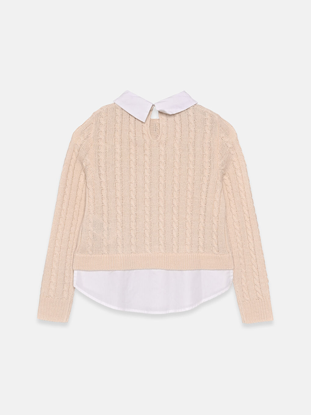 Shirt Collar Tricot Jumper-1