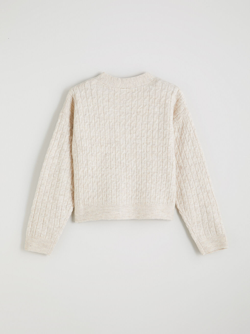 V Neck Girls' Knitwear Cardigan-2
