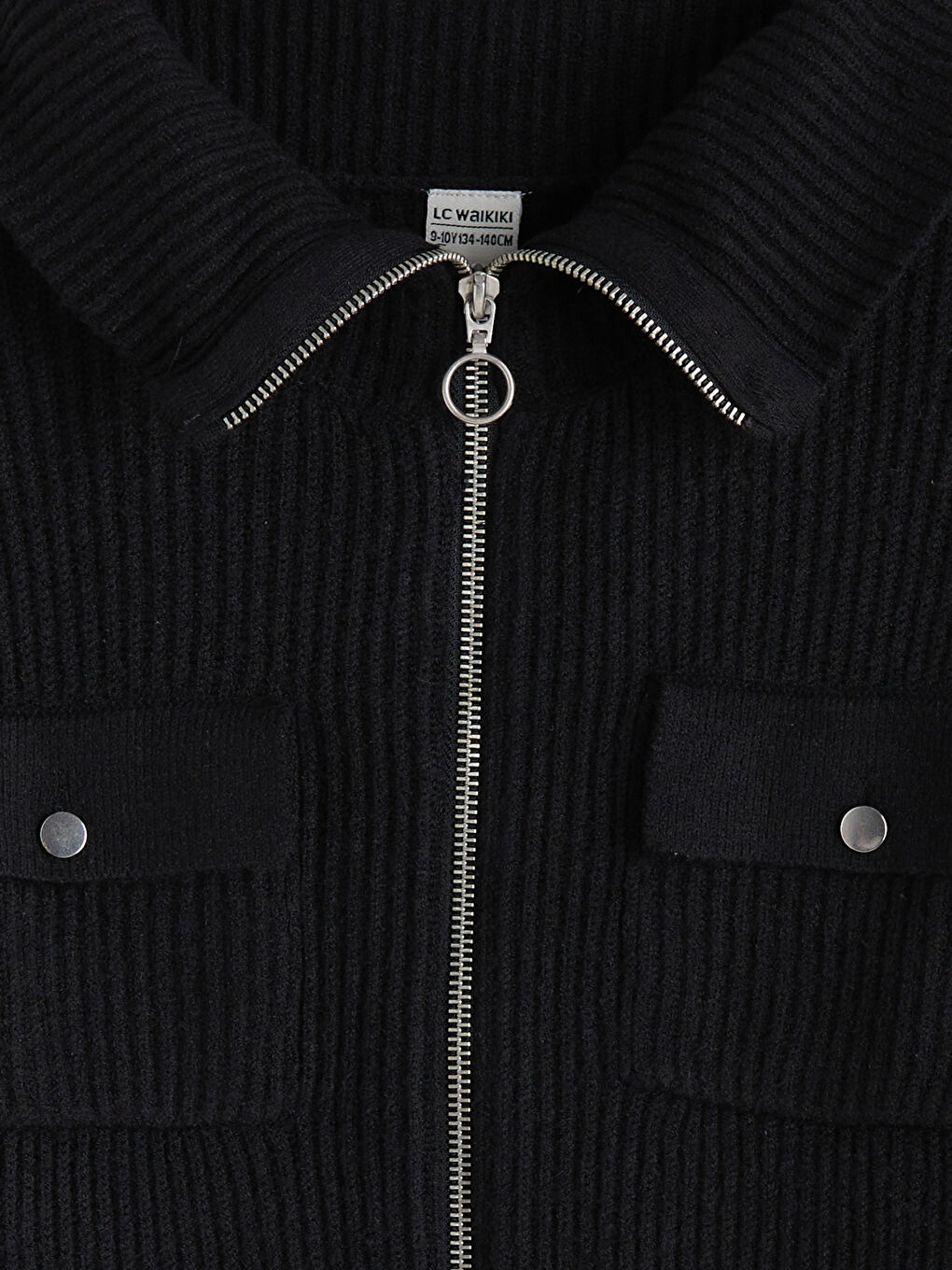 Girl BLACK Cardigan-1