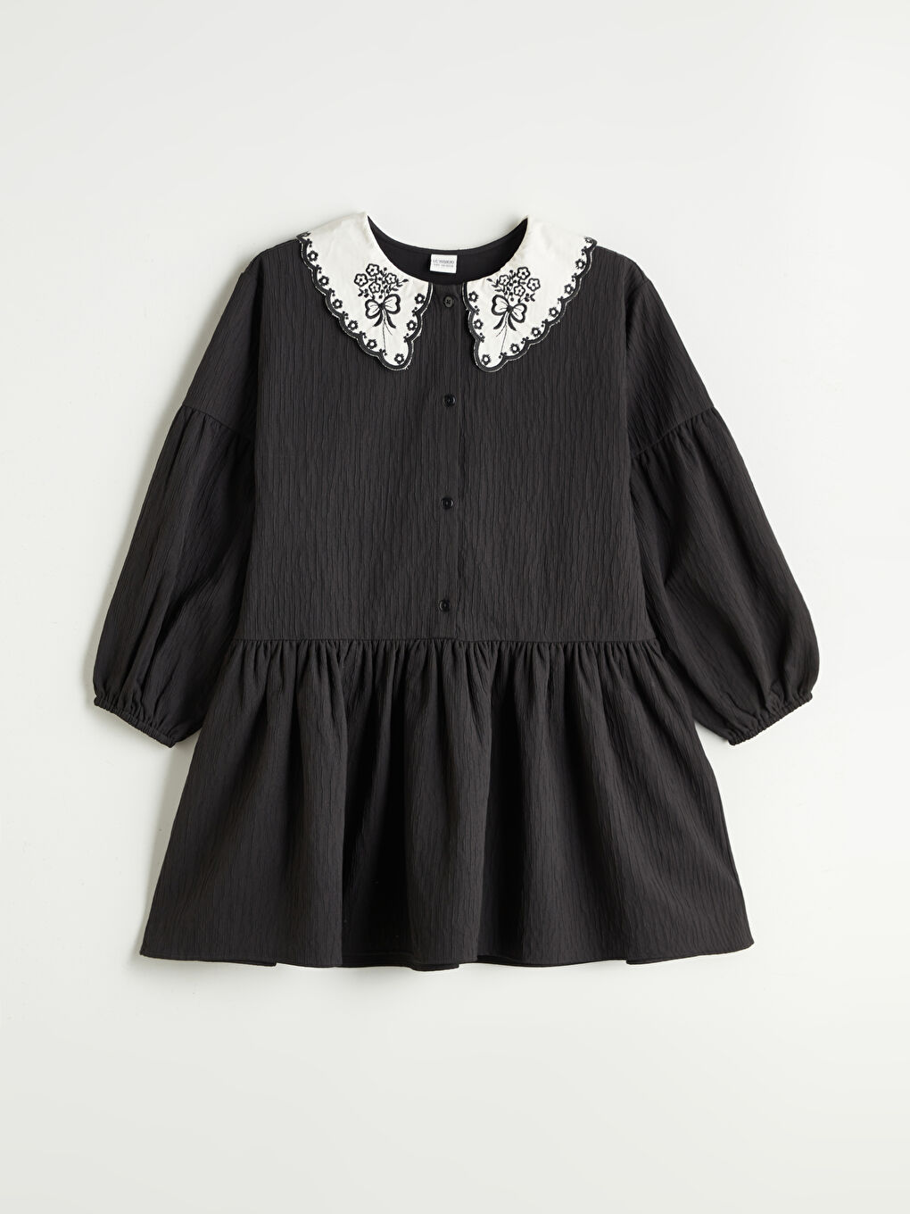 Peter Pan Collar Floral Girls' Dress